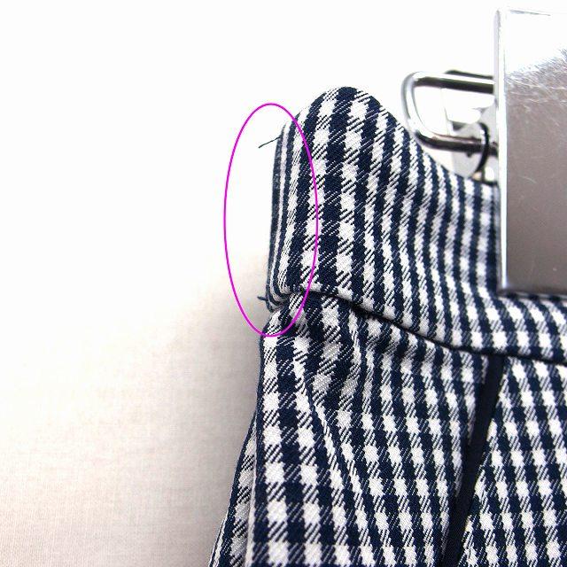 クミキョク 組曲 KUMIKYOKU テーパード パンツ ギンガムチェック 柄 