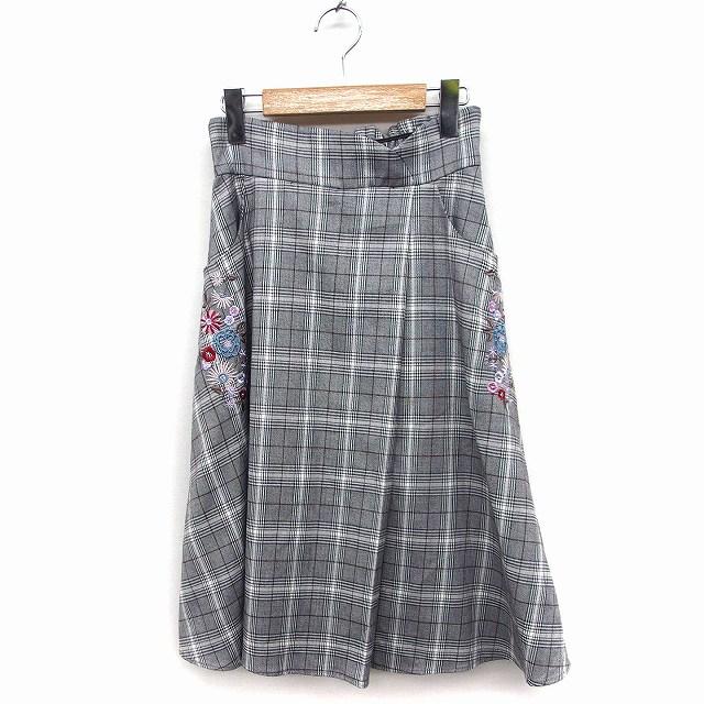 ウィルセレクション WILLSELECTION グレンチェック フレアスカート  