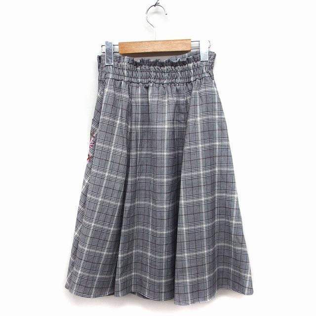 ウィルセレクション WILLSELECTION グレンチェック フレアスカート  