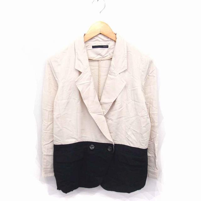 ヘザー Heather テーラード ジャケット アウター バイカラー 薄手 F  