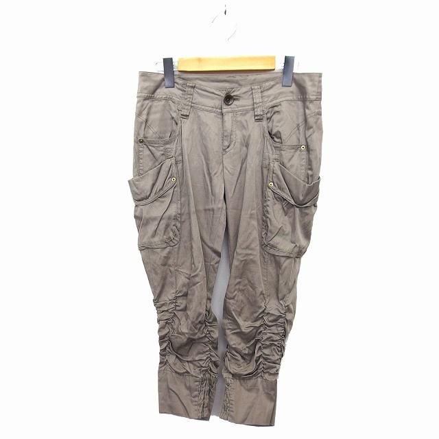 カリテ qualite カーゴパンツ テーパード クロップド コットン混 く 