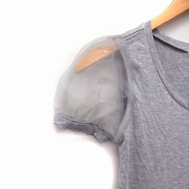SNIDEL（スナイデル） パフスリーブ カットソー Tシャツ 半袖 ラウンド 