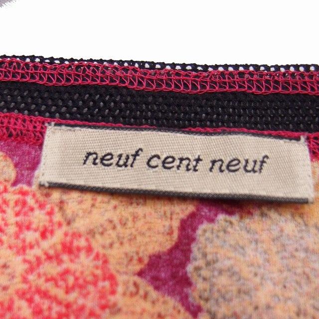 クールカレアン neuf cent neuf カットソー Tシャツ 半袖 Vネック 総柄 