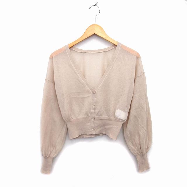 ビス ViS vis-a-vis カーディガン ニット Vネック リブ ドロップ  