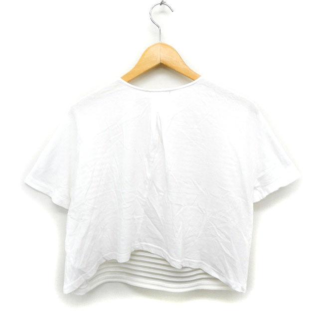 EMODA（エモダ） 半袖 カットソー Tシャツ ボーダー柄 透け感 F 