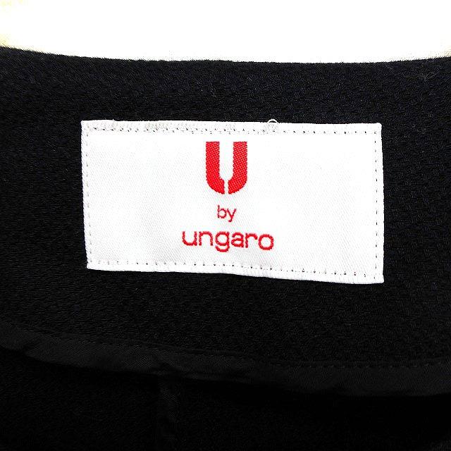 ユーバイウンガロ U by ungaro ペプラム ノーカラー ジャケット 