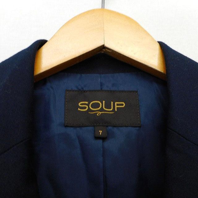 スープ SOUP テーラード ジャケット シングル 無地 シンプル 袖 