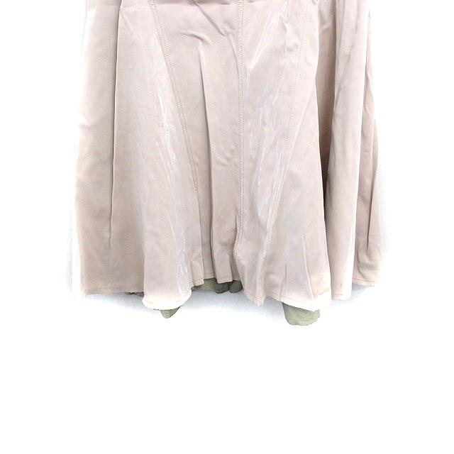 LeLe様 マトラッセスカート ココボタン フレア シルク ベージュ 40