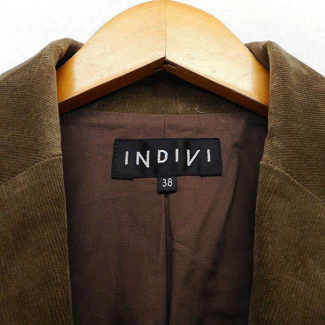 INDIVI（インディヴィ） テーラード ジャケット コーデュロイ シングル 