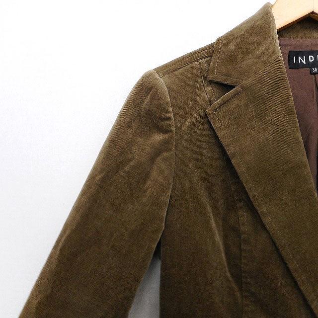 INDIVI（インディヴィ） テーラード ジャケット コーデュロイ シングル 