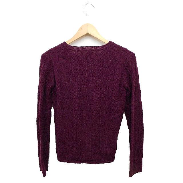 INED（イネド） INED Vネック ニット セーター 長袖 ケーブル編み