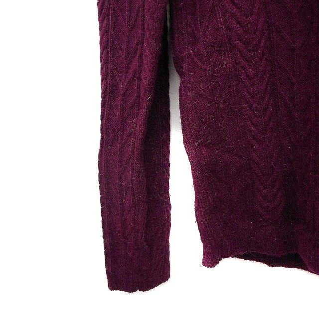 INED（イネド） INED Vネック ニット セーター 長袖 ケーブル編み