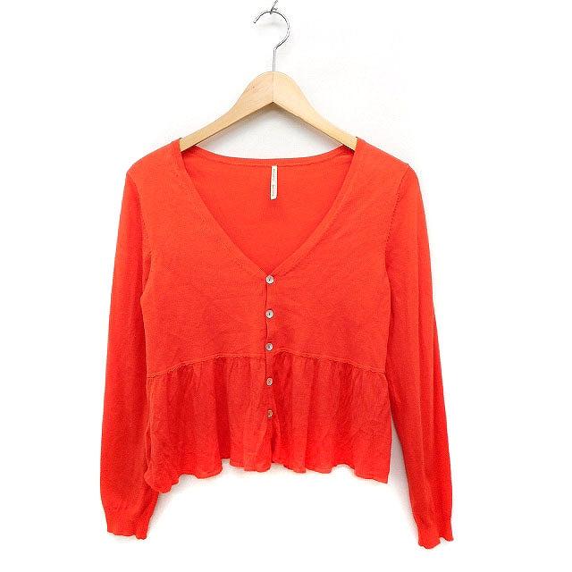 ギャミヌリィ gaminerie ニット カーディガン 深Vネック 無地 2