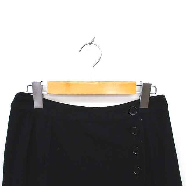 ソニアリキエル SONIA RYKIEL ラップ 巻き スカート ひざ丈 厚手  