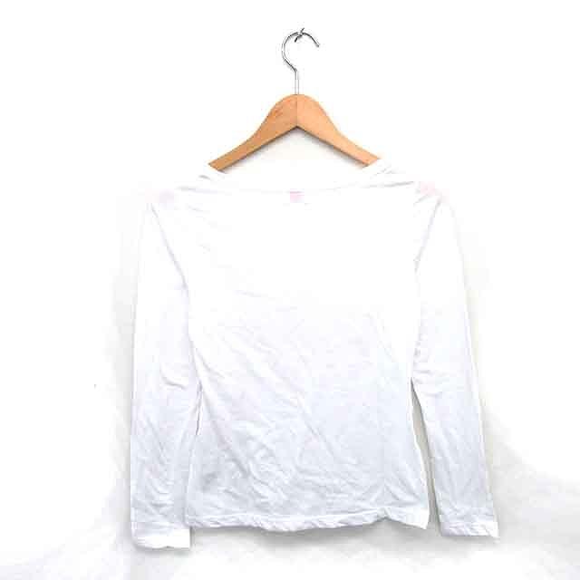 ミモ MIMO Tシャツ カットソー ボートネック ラメ 透け感 薄手 長袖 F ホワイト 白 /TT23 レディース : ブランド古着販売の ...