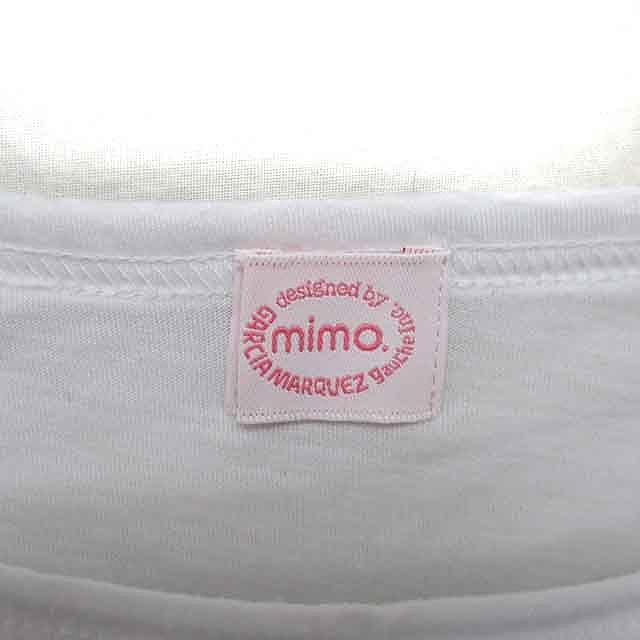 ミモ MIMO Tシャツ カットソー ボートネック ラメ 透け感 薄手 長袖 F ホワイト 白 /TT23 レディース : ブランド古着販売の ...