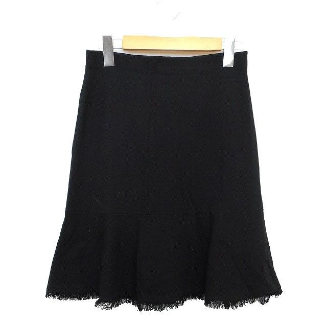 セオリー theory フレア スカート ミニ 膝上 シンプル リブ フリンジ P  