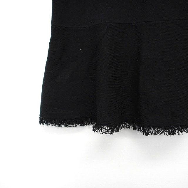 セオリー theory フレア スカート ミニ 膝上 シンプル リブ フリンジ P  