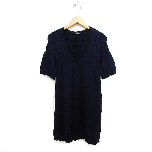 UNITED ARROWS ユナイテッドアローズ ニット ワンピース 五分袖