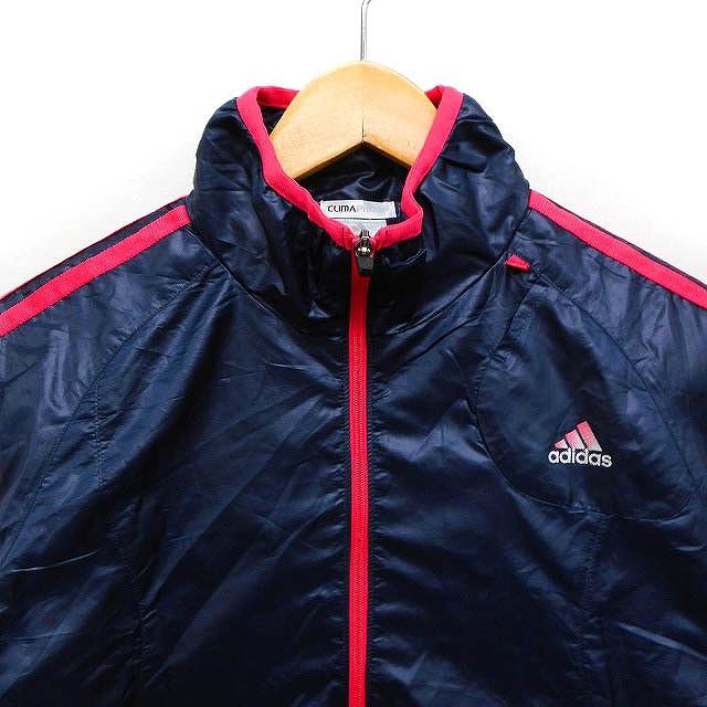 アディダス adidas CLIMAPROOF 国内正規品 ウィンドブレーカー ジャケット アウター スリーストライプス S ネイビー 紺 /FT16 レディース｜vectorpremium｜04