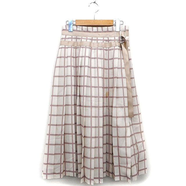 ジルスチュアート JILL STUART プリーツ スカート ロング ミディ丈 