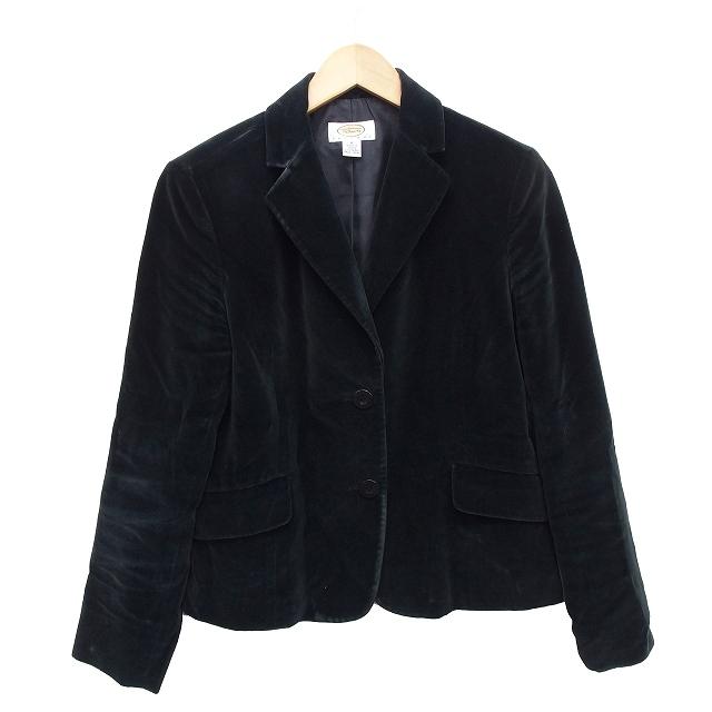 タルボット TALBOTS テーラード ジャケット シングル ベロア シンプル 