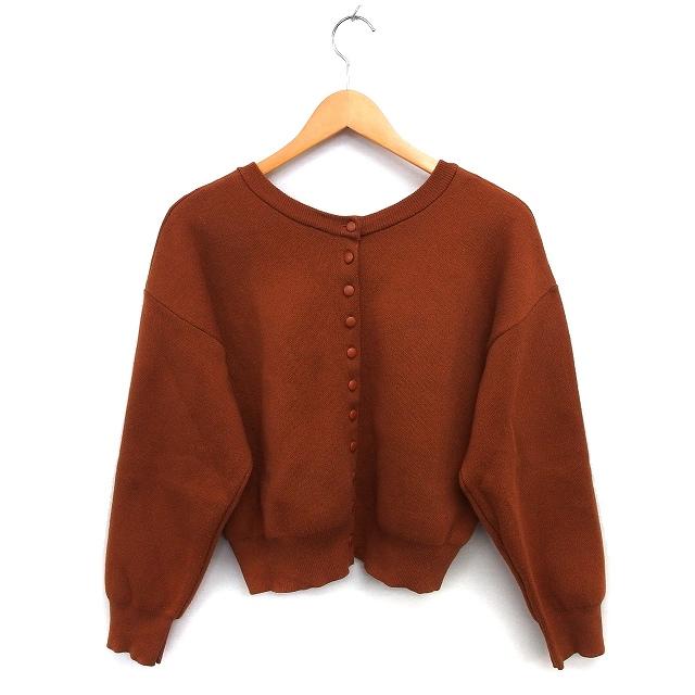 Seahop シーホップ サイズM NEW WOOL100％ セーター 厚手 ニット ブラウン 茶 長袖 ウール SHIPS（シップス） セーター ニット SHIPS:「手洗い可能」7ゲージ