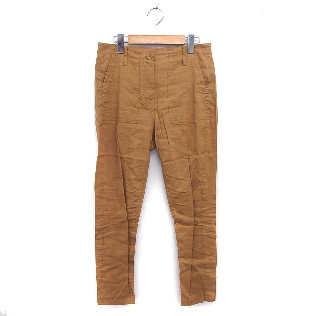 セオリー Theory ベイカーパンツ テーパード リネン混 シンプル ジップ  