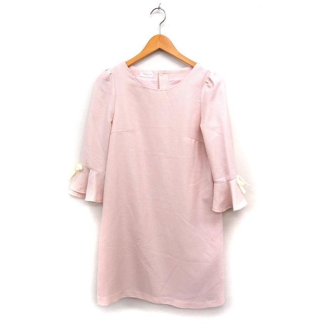 ロディスポット LODISPOTTO フレアカフス ワンピース 七分袖 ミニ  