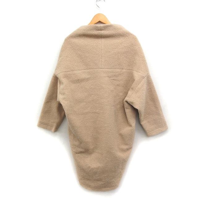 ルノンキュール Lugnoncure ボア ノーカラー コート アウター ロング 