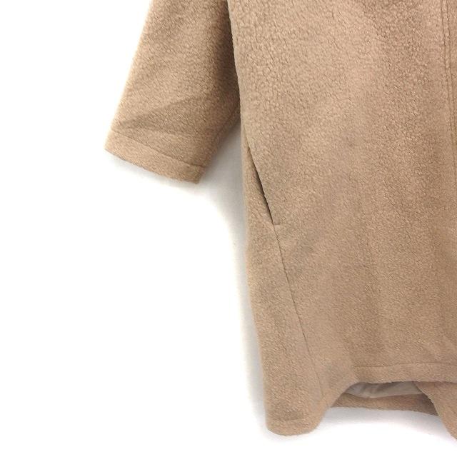 ルノンキュール Lugnoncure ボア ノーカラー コート アウター ロング 