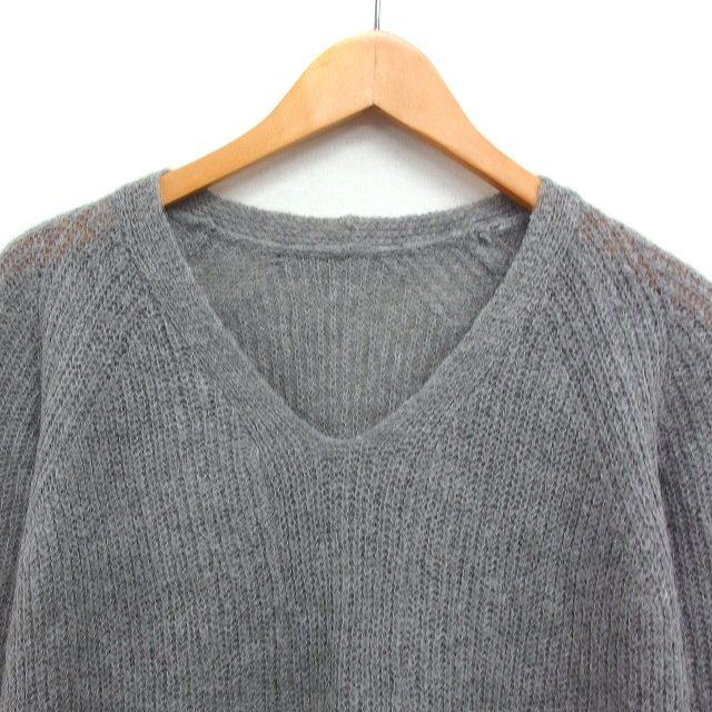 フレームワーク Framework アルパカ混 Vネック ニット セーター 七分袖