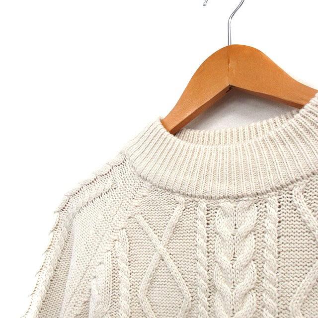 ANDMARY ホワイトリブ編みセーター ANDMARY ホワイトリブ編みセーター FREAK'S STORE ニット セーター