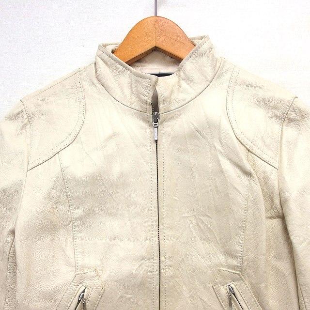 INTERPLANET インタープラネット レザー ジャケット ノーカラー 無地 