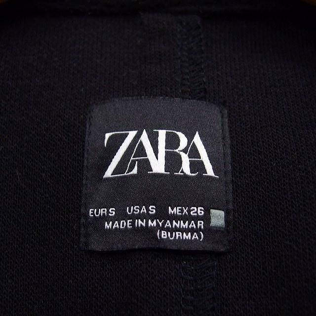 ZARA（ザラ） トッパー コート ロング 無地 シンプル S ブラック 黒