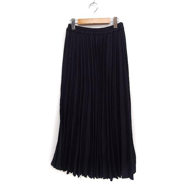 ニコアンド Niko and.. プリーツスカート ロング マキシ丈 無地  