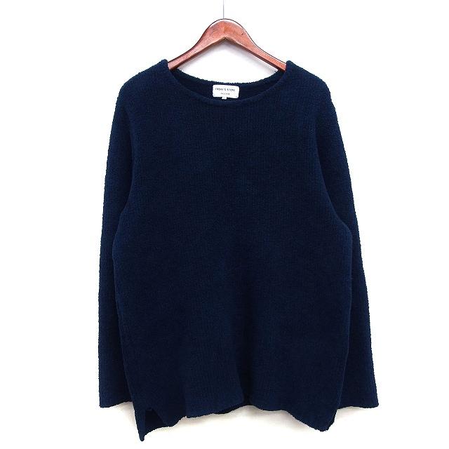 4956【美品】サカイ　フリンジニット ボーダー　黒　紺　M 4956【美品】サカイ フリンジニット ボーダー 黒 紺 M