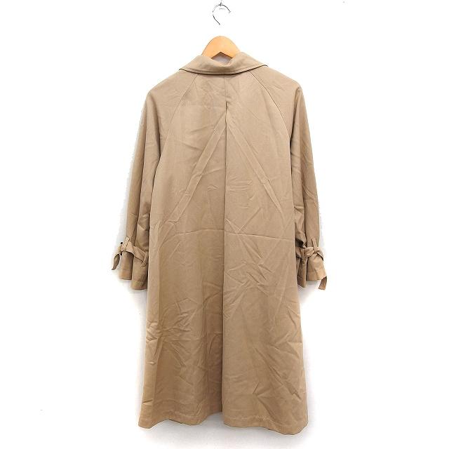 ヘザー Heather トレンチコート アウター ロング丈 無地 F ベージュ