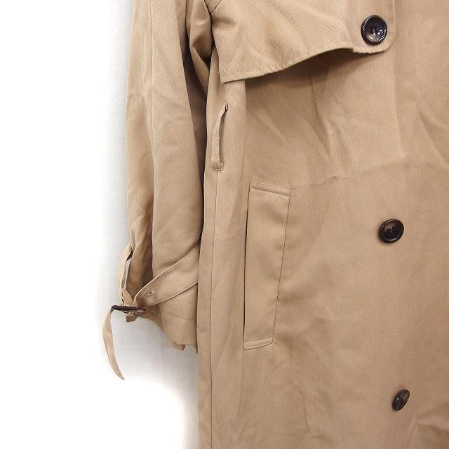 ヘザー Heather トレンチコート アウター ロング丈 無地 F ベージュ