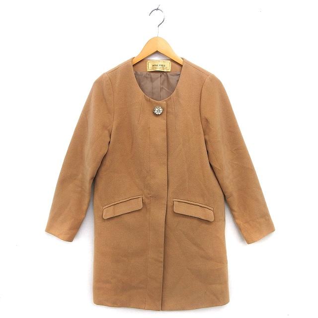 ロイヤルパーティー ROYAL PARTY ノーカラー コート アウター ミドル