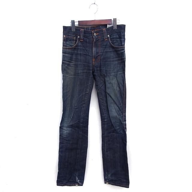 ヌーディージーンズ nudie jeans デニム ジーンズ ストレート ひげ加工 