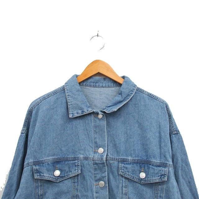 デニム Gジャン ヴィンテージ 加工 ブルー ピンク コットン100 コットン FREAK'S STORE デニムジャケット gジャン 限定展開 ビンテージ加工