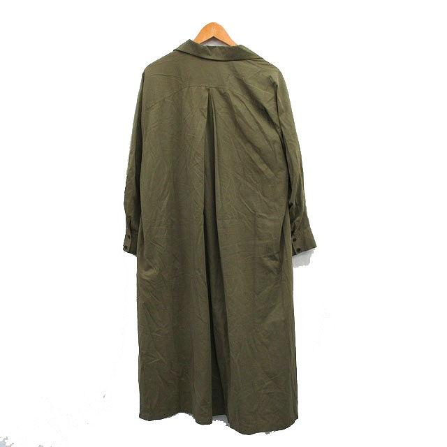 MOUSSY（マウジー） トレンチコート ロング シンプル 2 カーキ /KT21