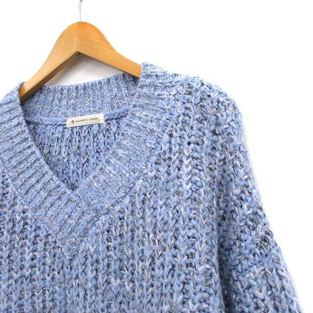 マジェスティックレゴン MAJESTIC LEGON ニット セーター 長袖 Vネック