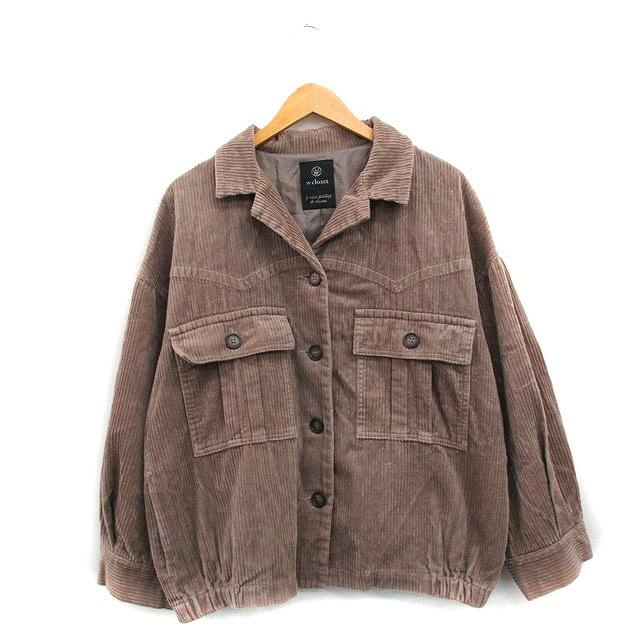 ダブルクローゼット w closet コーデュロイ ジャケット 胸 ダブルクローゼット w closet コーデュロイ ジャケット 胸