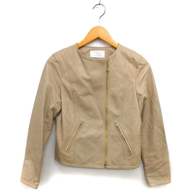 エニィスィス エニシス anySiS レザージャケット アウター ノーカラー