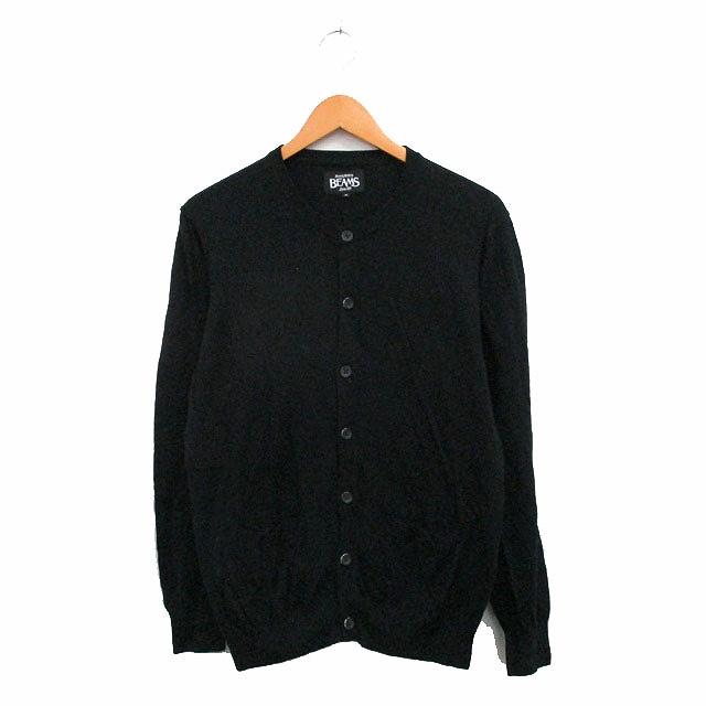 BEAMS（ビームス） カーディガン 長袖 コットン シンプル ブラック 黒 