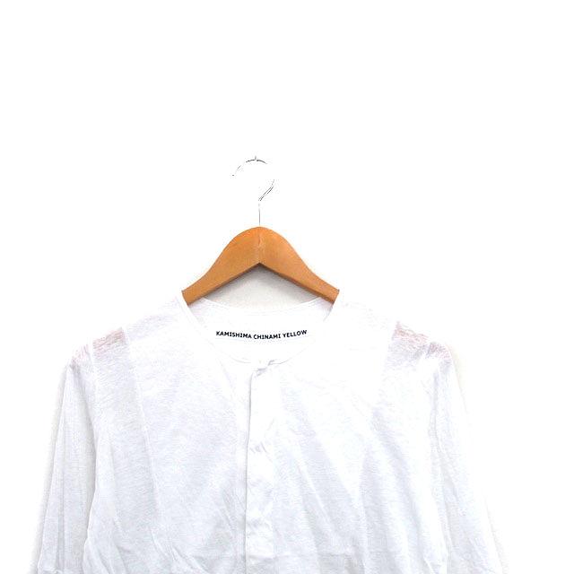 カットソー(半袖+袖なし) KAMISHIMA CHINAMI カミシマチナミ KAMISHIMA CHINAMI カットソー Tシャツ ハーフボタン