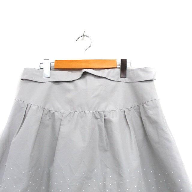 トゥービーシック TO BE CHIC フレア スカート ミニ リボン ドット 46