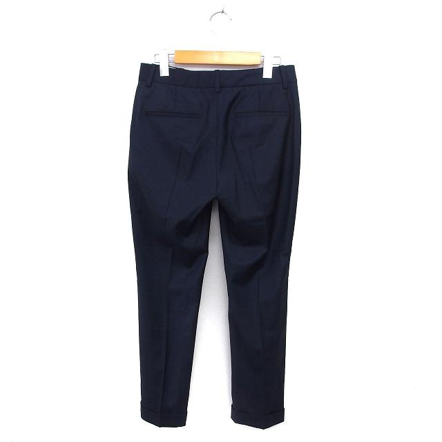 theory パンツスーツ　ネイビーサイズ2 値下げ不可 theo dore (セオドール) ウォッシャブル ノーカラー シングル パンツ